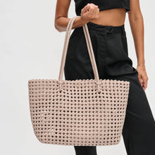 Reflection - Hand Woven Knot Tote: Denim