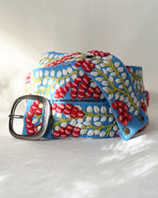 Berries on Vine Embroidered Wool Belt: M
