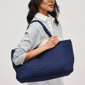 Sky's The Limit - Large Laced Up Eco-Edition Tote: Navy