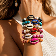 Ocean Tide Beaded Shell Bracelet: Blush Beach