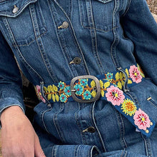 Sunshine Daydream Embroidered Wool Belt: M