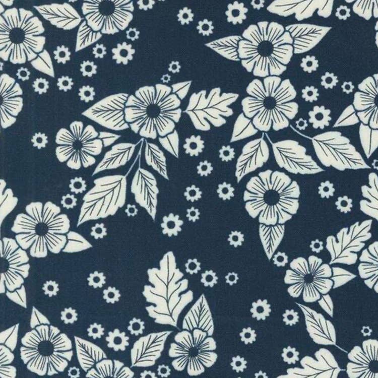 Floral Scatter - Navy (W/S '25) : Top knot headband