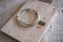 Sterling Silver Triple Wrap Bracelet Collection : Silver Picasso