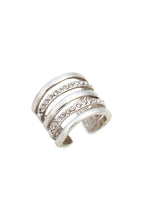 Embellished Multi Strand Ring - 24K Gold Plated: Gold