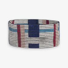 Kenzie Woven Stripes Beaded Stretch Bracelet