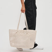 Reflection - Hand Woven Knot Tote: Denim