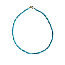 Dainty Candy Gemstone Necklace: Aqua Jade