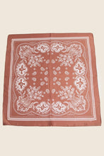 Light Paisley Design Square Bandana Scarf: RD
