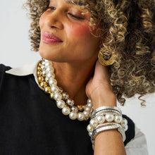 Cece Large Bead Bracelet Pearls