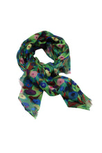 Poppy Dreams Floral Print Scarf Wrap : Natural