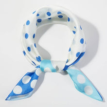 Contrasting Border Polka Dot Square Bandana Scarf: GN