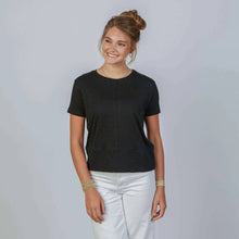 Celia Perfect Length Tee in Black
