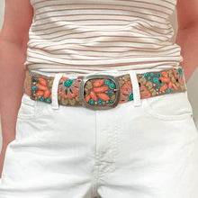 Andean Whisper Embroidered Wool Belt: S