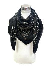 K21 Large Woolen Square Bandana: Cafe