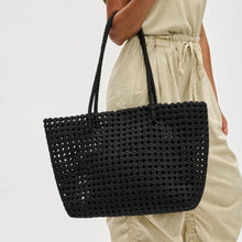 Reflection - Hand Woven Knot Tote: Denim