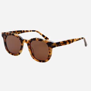 Jasper Acetate Unisex Sunglasses: Milky Tortoise