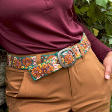 Autumn Sonata Embroidered Wool Belt: S