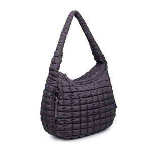 Revive - Quilted Puffer Nylon Hobo: Black