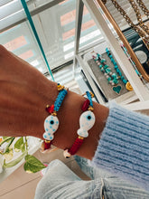 Summer bracelet with fish,, eye bracelets, ,fish bracelet
