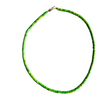 The Sullivan Heishi Gemstone Necklace: Orange Jasper