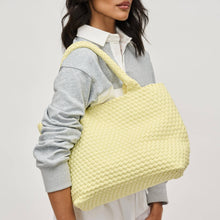 Sky's The Limit Medium Woven Neoprene Tote: Butter