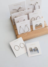 Silver Large Open Hoop
