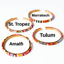 Colorful Tila Bead Cuff Gold Plated Adjustable Bracelet: Tulum