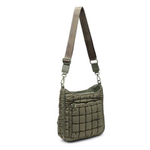 Aura - Quilted Nylon Puffer Crossbody: Black