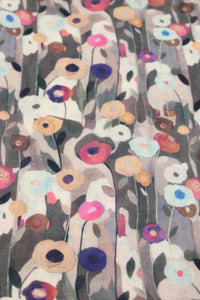 Poppy Dreams Floral Print Scarf Wrap : Natural