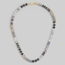 Mixed Glass Beaded Strand Necklace: GDBL