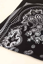 Light Paisley Design Square Bandana Scarf: RD