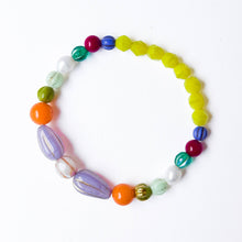 Glass Bead Stretch Bracelet | Colorful Stacking Bracelet: Mint