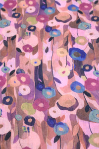 Poppy Dreams Floral Print Scarf Wrap : Natural