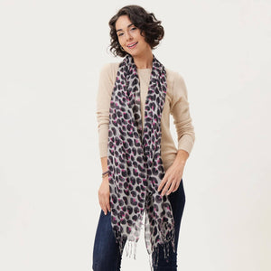 LEOPARD PINK Lux Scarf