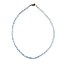 The Sullivan Heishi Gemstone Necklace: Orange Jasper