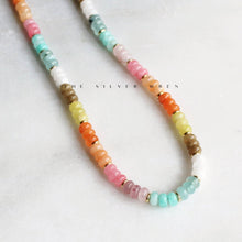 Stone Candy Necklace, Trendy Fashion Summer Jewelry: 16 inch