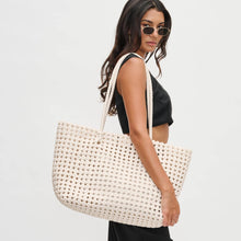 Reflection - Hand Woven Knot Tote: Denim