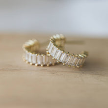 Chara Hoops-clear: Gold/clear