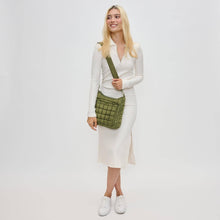 Aura - Quilted Nylon Puffer Crossbody: Cream