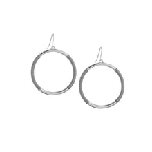 Threaded fish hook earring: Gold-navy