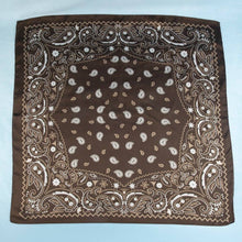 Bandana Paisley Print Satin Square Scarf: RD