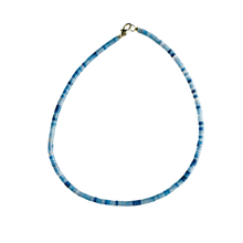 The Sullivan Heishi Gemstone Necklace: Orange Jasper