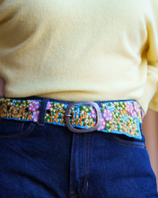Windswept Embroidered Wool Belt: L
