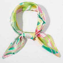 Abstract Flower Garden Square Bandana Scarf: BL