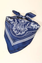 Light Paisley Design Square Bandana Scarf: RD
