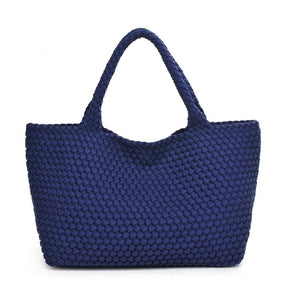 Sky's The Limit - Large Laced Up Eco-Edition Tote: Navy