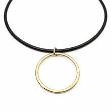 The Heishi "Big Gold" Necklace in Aquamarine: Aquamarine