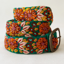 Autumn Sonata Embroidered Wool Belt: S