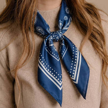 Light Paisley Design Square Bandana Scarf: RD