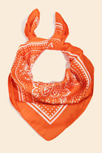 Light Paisley Design Square Bandana Scarf: RD